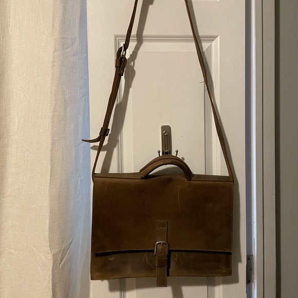 Leather briefcase - Picture 1 of 1